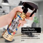 ZIBARBER Empty Spray Bottle, Barber Stylist Fine Mist Sprayer, Refillable Container & Spray Bottle for Hairdressing, Cleaning, Plants (6.76 ounce?2-pack) (Gold)