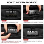 LOVEVOOK Travel Laptop Backpack Waterproof Anti Theft Backpack with Lock and USB Charging Port Large Computer Business Backpack for Men Women College Backpack (17 inch,DarkGrey