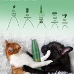 LEYOUFU Dog Paw Trimmer for Grooming, Cordless Small Pet Hair Grooming Clippers Low Noise Dog Clipper Shaver for Grooming Cat’s Dog’s Hair Around Paws, Eyes, Ears, Face, Rump (Green)