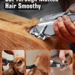 oneisall Dog Grooming Kit for Heavy Thick Hair&Coats/Low Noise Rechargeable Cordless Pet Shaver with Stainless Steel Blade and Dog Paw Trimmer/Waterproof Dog Shaver for Dogs Pets Animals