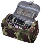 Vercord Mens Toiletry Bag Wash Travel Small Shaving Dop Kit Shower Bathroom Ditty Hygiene Bag Camo Dark Green