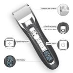 Chimpuk Dog Grooming Kit, Dog Hair Clippers for Grooming Professional Electric Pet Hair Clippers Low Noise Rechargeable Dog Hair Trimmer Razor Tools for Dogs Cats and Other Animals