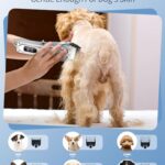 WOWBALA Dog Clippers for Hair Grooming: Dog Grooming Clippers Kit for Thick Heavy Coats – Cordless Pet Hair Shaver – Professional Low Noise Electric Trimmer
