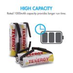 Tenergy Rechargeable 1.2V AA NiCD Battery, 1000mAh High Capacity Batteries Flat Top with Tabs for Shavers, Trimmers, Razors, 24 Pack