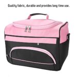 BestYiJo Large Capacity Hairdressing Orangizer with Shoulder Strap, Cosmetic Bag for Hair Salon, Barber Backpack for Professional Hair Stylist (Pink)