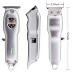 VAGARY 5805 Professional Electric Hair Clipper for Men,Clippers Cordless & Rechargeable Electric Shaver Haircut Clipper with Guide Combs,Home Barber Salon Set