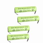 Betmaxful 1.2V Ni-MH AAA 1000mAh Electric Razors Rechargeable Battery w/Tabs for Toothbrushe, Electric Moped Waterpik, Hair Clippers,Trimmer,4 Packs