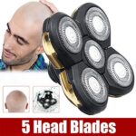 5 Head Shaver Heads, 2PCS Shaver Blade Heads Shaver Replacement for Electric Razor Shaving Bald Tool, Head and Face Electric Razor Shaver Head, Not Fit for Remington Razors