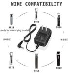 Power Cord Fit for WAHL Trimmer 9880L, 9865, 9854l, 9860, 9876 Groomer Clipper Charger UL Listed 4V AC Adapter 9880-100 Fit for WAHL Cordless Shaver Razor Compatible 4.2V