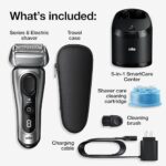 Braun Series 8 8567cc Electric Razor for Men, 4+1 Shaving Elements & Precision Long Hair Trimmer, 5in1 SmartCare Center, Close & Gentle Even on Dense Beards, Wet & Dry Electric Razor, 60min Runtime