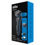 Braun Series 5 5031s Electric Shaver with Precision Trimmer and Cleansing Brush Attachments, Wet & Dry, Rechargeable, Cordless Foil Shaver, Battery Powered, Blue