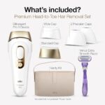 Braun IPL Silk·Expert Pro 5 PL5347 Latest Generation IPL for Women and Men, at-Home Hair Removal System, Salon-Like Smooth Skin, Long Lasting Results, 3 Comfort Modes w/Wide Head & 2 Precision Heads