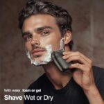 Mini Electric Razor, Electric Shaver for Men,Upgraded Foil Shaver with 3 Blade Heads IPX7 Waterproof Wet/Dry LED Display USB Rechargeable