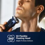 Electric Razor for Men, Electric Shaver for Men Face, Rechargeable Wet Dry Shaver with Pop Up Trimmer