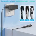 1.9V Charger for Panasonic ER-GB80 ER-GK80-S ER-GB70 ER-GB60 Multi-Groomer Trimmer for Panasonic Beard Hair Trimmer RE9-45 RE9-52 RE9-70 RE9-86 RE9-76 RC3-27 Adapter Power Cor