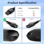 4.3V 70mA for Philips One Blade Charger, Replacement Philips Norelco Oneblade QP2520 A00390 Charging Cord, Trimmer Electric Shaver Power Supply Cord