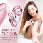 SHPAVVER Electric Razors for Women Legs: 5-in-1 Rechargeable Body Shaver – Waterproof Wet Dry Hair Remover – Trimmer for Lady Face Underarms Public
