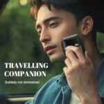 Tulzim Electric Foil Shaver for Men: Portable Electric Razor for Beard/Face – 3 Floating Blade LED Display USB-C Fast Rechargeable – IPX7 Waterproof for Travel & Home – Carbon Black