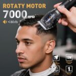 FADEKING® Pro Hair Clipper & Trimmer Set – 2600mAh Cordless Clippers, Zero-Gap Trimmer, 7000RPM Motor, Self-Sharpening Blades, Storage Case – Perfect for Fades & Beard Grooming