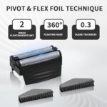 1PACK?BLACK?Shaver Replacement Foil Compatible with Remington TITANIUM-X Flex & Pivot Foil and Cutter F5800 & F7800,Shaver heads Fit for Remington F4900,F5800,F7800