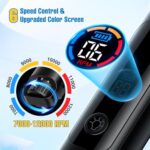 ianciu Dog Nail Grinder, 6-Speed Quiet Electric Dog Nail Trimmers, Dog Nail Clippers with File for Small Medium Large Dogs, Cats, Rechargeable Pet Paw Grooming Supplies Kit, 2 Grinding Wheels (Black)