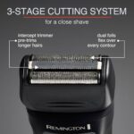 Remington F4 Style Series Foil Shaver for Men, Flexing Blades for Close and Comfortable Shave, Cordless Electric Rechargeable Razor.
