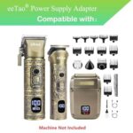 eeTao USBC Charging Cable for Ufree U-2116 U2116 Beard Trimmer Hair Clippers Mens Shaver Electric Razor Rechargeable Battery DC5V USB Type C Replacement Cord Charger