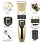 FrutPunch Dog Grooming Kit, Cordless Dog Clippers, Electric Shaving, Low Noise Rechargeable Dogs Hair Trimmer, with a Shaving Head for Feet, Suitable for Cats and Dogs, 2000MA