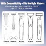 8V Shaver Charger Cable for Philips HQ850, USB Replacement Power Cord Compatible with OneBlade QP2630 QP2530 AT600 FT618 S5050 S5080, 2 Pack + Cleaning Brush