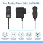 Dmoizka AC/DC Adapter Compatible with Remington MB-70 & MB-400 Vacuum Mustache & Beard Trimmer Power Supply Cord Cable PS Wall Home Charger