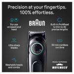 Braun All-in-One Style Kit Series 3 3470, 8-in-1 Trimmer for Men with BeardTrimmer, Ear & NoseTrimmer, Hair Clippers & More, Ultra-Sharp Blade, 40 Length Settings, Washable