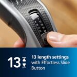 Norelco Philips Hair Clipper 3000 Series, Hair and Beard Trimmer, Trim-and-Flow Technology, DualCut Technology, DuraPower, 13 Length Settings, 45 Min. Runtime, Zero Maintenance, HC3525/40