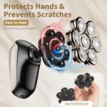 SHPAVVER Head Shavers for Bald Men: 5-in-1 Upgraded Electric Razor – IPX7 Waterproof Shaving Grooming Kit for Balder – Turbo Speed & Precision Blades (Deep Gold)