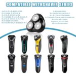 Shaver Replacement Head Compatible with Remington Shaver Razor Parts for Series R3,R4,R5,R6,R7,R8,SP-3141 and SP-5161 Foils (Black/2Pack)
