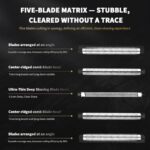 WES9032P Compatible with Panasonic arc 5 Replacement Blades,Outer Foil and Inner Blade Set WES9032P,ES-LV65 Replacement Blades and Foil Fit for Panasonic ARC5 Electric Razor for Men?2PACK?