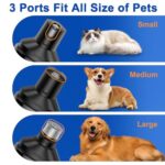 HOOCEN Dog Nail Grinder, Quiet and Low-Vibration Dog Nail Trimmers for Large Dogs, Medium, Small Dogs Cats Pets, Upgrade Professional Electric Pet Paws Toenail Grooming Tool Black